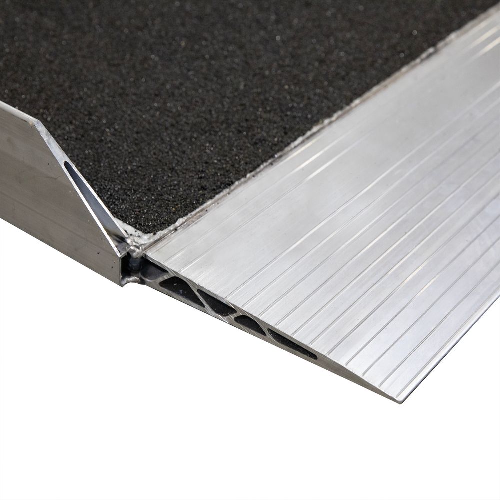 Heavy Duty Ramps Aluminum Dock Board | Model DB-20-72-48-GRIT | Size 48" L x 72" W | Capacity 20,000 lb | Horsepower 23 HP | For Warehouses, Loading Docks & Forklifts