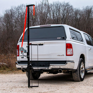 KShot Hitch-Mounted Deer Hoist & Carrier | Model DEER-HOIST-CARRIER | 40.25" L x 18.5" W | 600 lb Capacity | 20 To 100+ HP | Trucks, SUVs, ATVs & UTVs