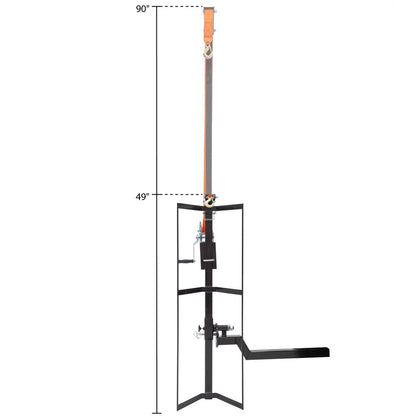 KShot Hitch-Mounted Deer Hoist & Carrier | Model DEER-HOIST-CARRIER | 40.25" L x 18.5" W | 600 lb Capacity | 20 To 100+ HP | Trucks, SUVs, ATVs & UTVs