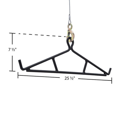 KShot Deer Hoist Swivel Hitch Lift System | Model CL-Deer-Hoist-Swivel | Width 27" | 20 To 100+ HP | For ATV, UTV & Truck