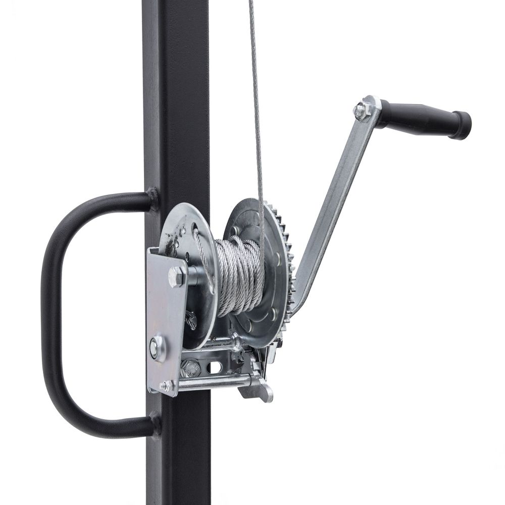 KShot Deluxe Hitch-Mounted Deer Hoist W/ Swivel & Gambrel | Model DEER-HOIST-SWIVEL | Height 95.75" | 20 To 100+ HP | For Trucks, SUVs, ATVs & UTVs