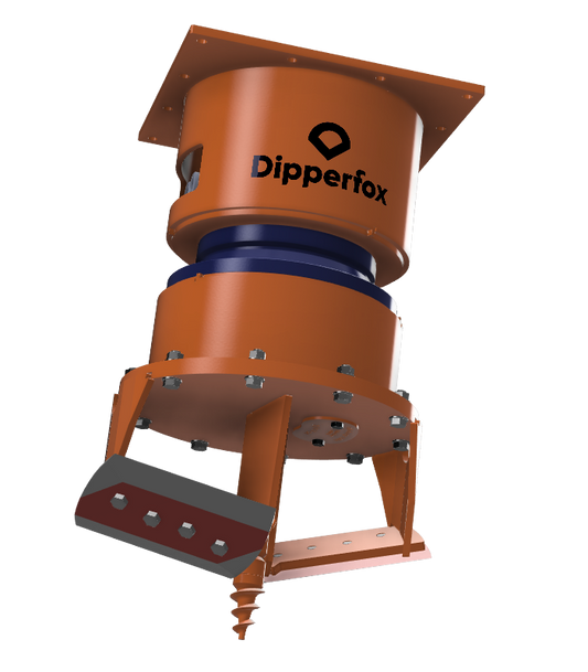 Dipperfox Stump Crushers | Model SC600 | 3-14 Ton | For Excavator/Backhoe Loader/Track Loader