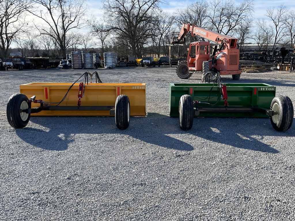 DH Farm Box Scraper w/ Tilt | Model HT08 | Width 8' | 75 – 150 HP | Drag Type | For Tractors