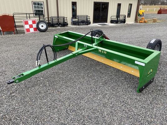 DH Farm Drag Scraper | Model M10 | Width 10' | 50–80 PTO HP | For Tractors