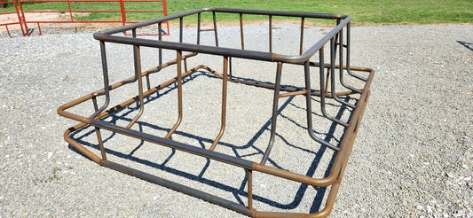 DH Farm Single Bale Pipe Hay Saver Feeder | 12‑Gauge Tubing