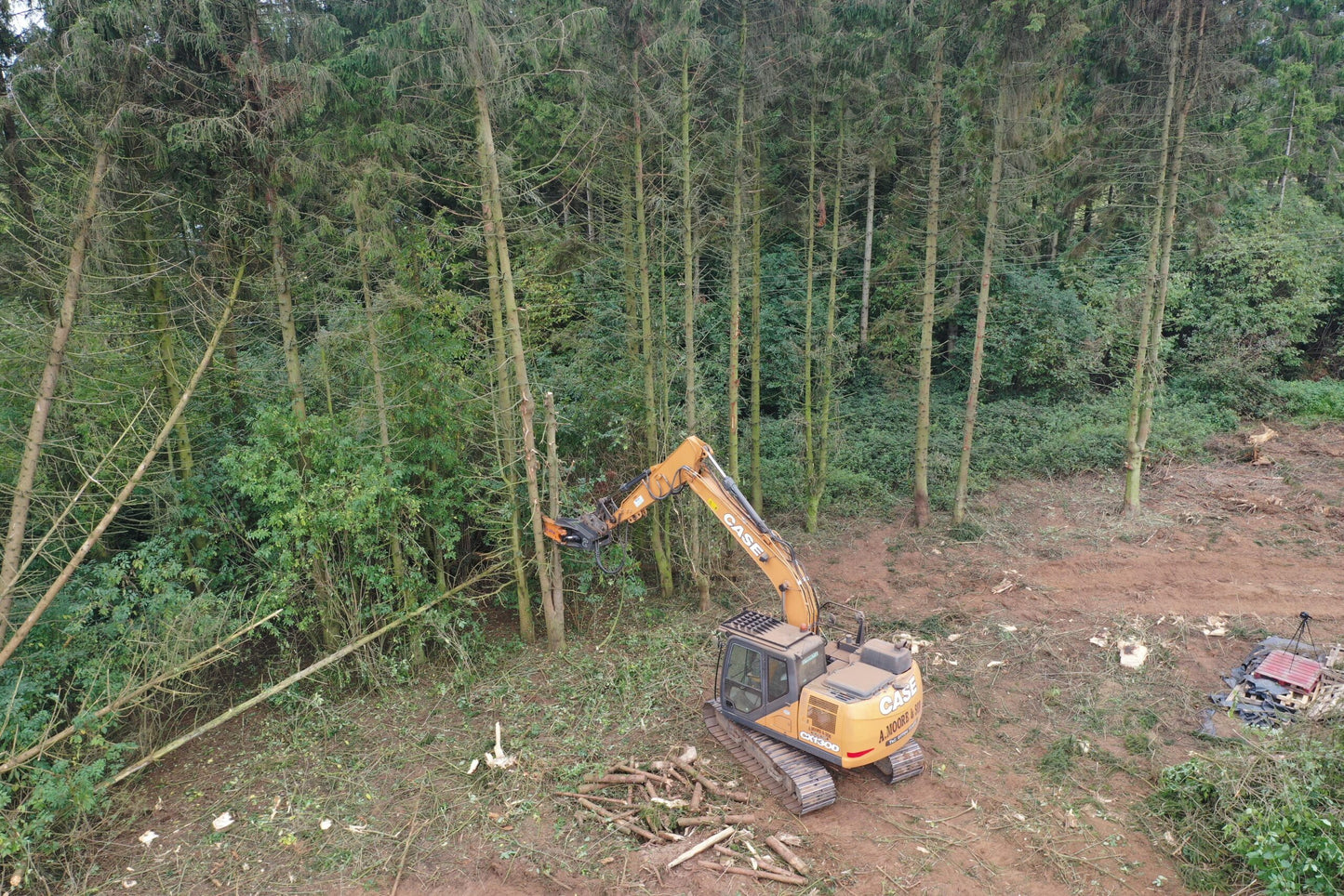 MDE Machinery | Tree Shear With Buncher | Model Koala 150T To Koala 550T | Cutting Capacity 6" To 21.5" Inches | Machine Size 1.5-40 Ton | For Excavator