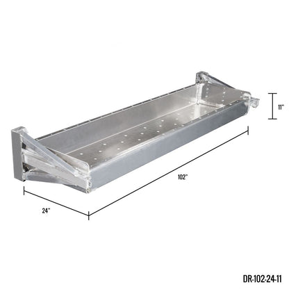 Heavy Duty Ramps Dunnage Rack | Model DR-102-24-11 | Size 102" L x 24" W x 11" H | 1,000 lb. Capacity | Horsepower 23 HP | For Step Deck & Flatbed Trailers