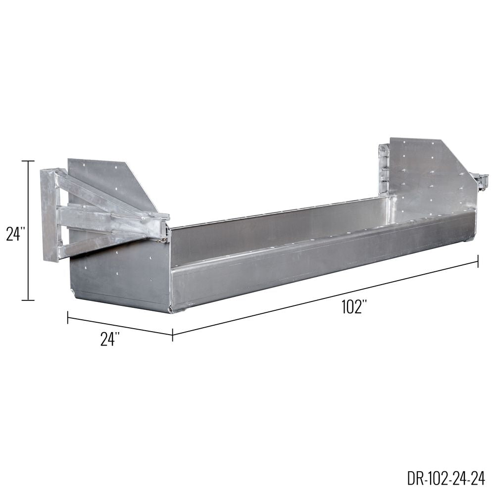 Heavy Duty Ramps Dunnage Rack | Model DR-102-24-24 | Size 102" L x 24" H | Horsepower 23 HP | For Step Deck & Flatbed Trailers