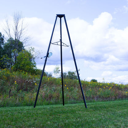 KShot Tripod Game Hoist W/ Gambrel | Model DRC-DTP-V2 | Height 107" | Capacity 500 lb | For Hunting & Field Dressing