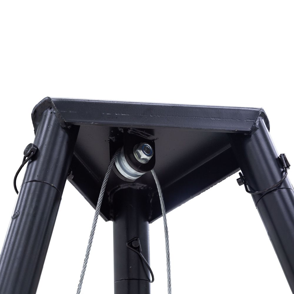 KShot Tripod Game Hoist W/ Gambrel | Model DRC-DTP-V2 | Height 107" | Capacity 500 lb | For Hunting & Field Dressing