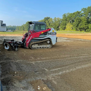 Virnig Power Rake | Models PWR72 & PWR90 | Widths 72" To 90" | Hydraulic Flow 15 To 25 GPM | For Skid Steer