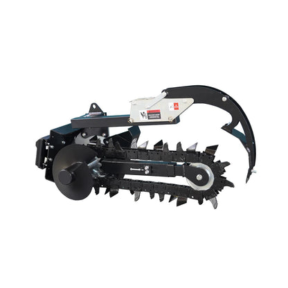 Landy Attachments Mini Skid Steer Trencher | Trenching Depth 37" | Cutting Width 6" | 20 GPM | For Mini Skid Steers