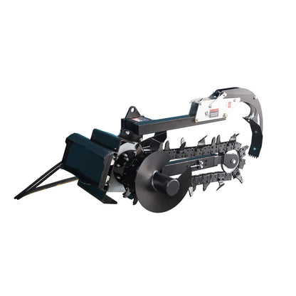 Landy Attachments Mini Skid Steer Trencher | Trenching Depth 37" | Cutting Width 6" | 20 GPM | For Mini Skid Steers