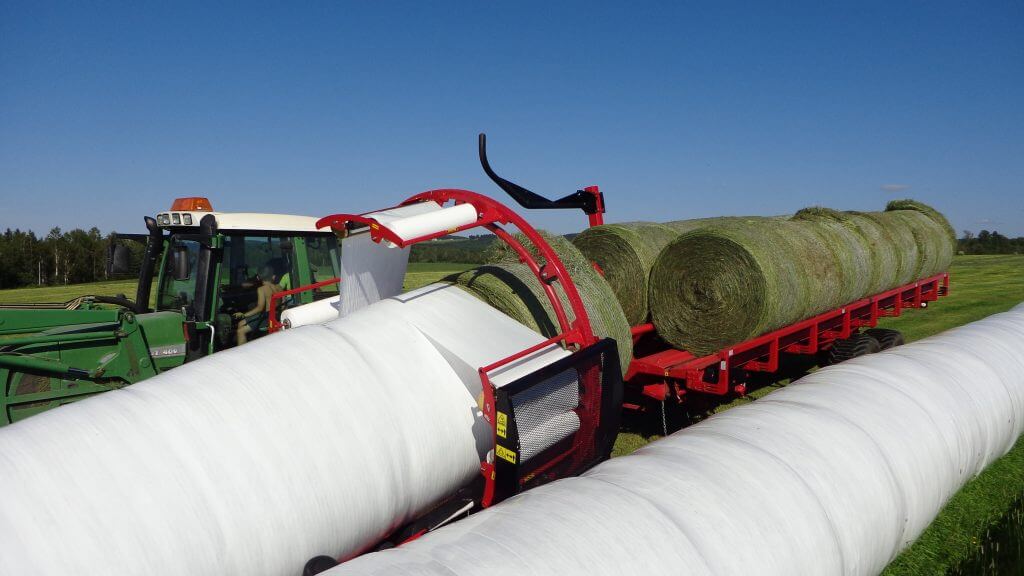 Anderson Wraptor (Wrapper + Trailer) |  Wrapper Width 115" inches | Trailer Width 100" inches | Horsepower 100+ HP | For Tractors
