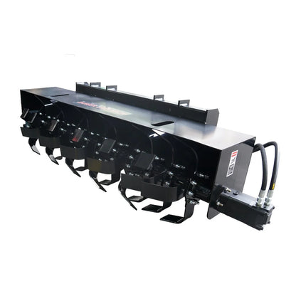 Landy Attachments Rotary Tiller | Tilling Width 72" | 20 GPM | 20-35 HP | For Skid Steers, UTVs, ATVs & Tractors