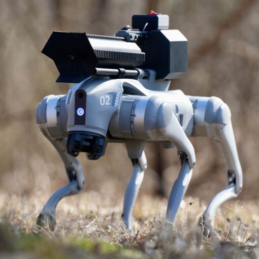 Throwflame Thermonator First-Ever Flamethrower-Wielding Robot Dog