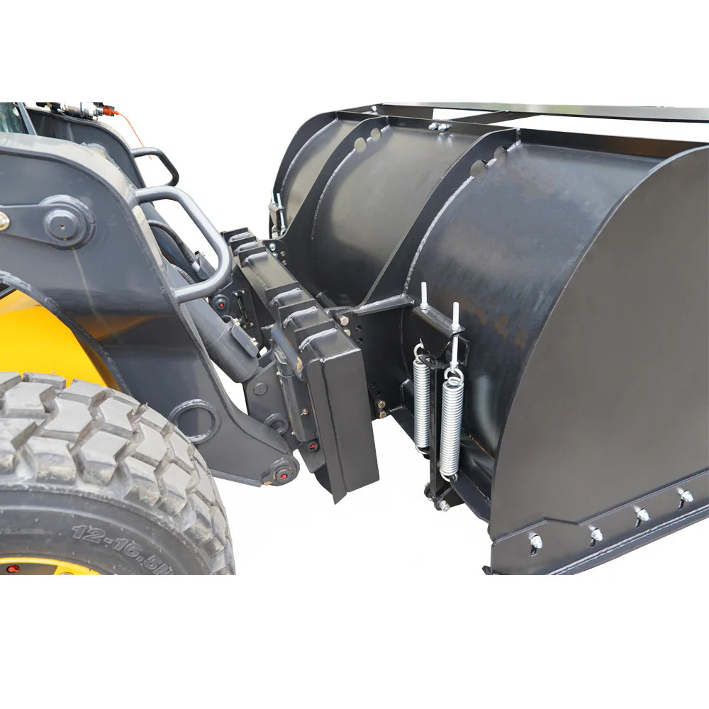 Landy Attachments Trip Edge Snow Pusher | Width 84" | 12-25 GPM | 20-35 HP | For Skid Steers, Loaders & Tractors