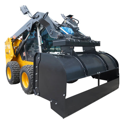 Landy Attachments Trip Edge Snow Pusher | Width 84" | 12-25 GPM | 20-35 HP | For Skid Steers, Loaders & Tractors