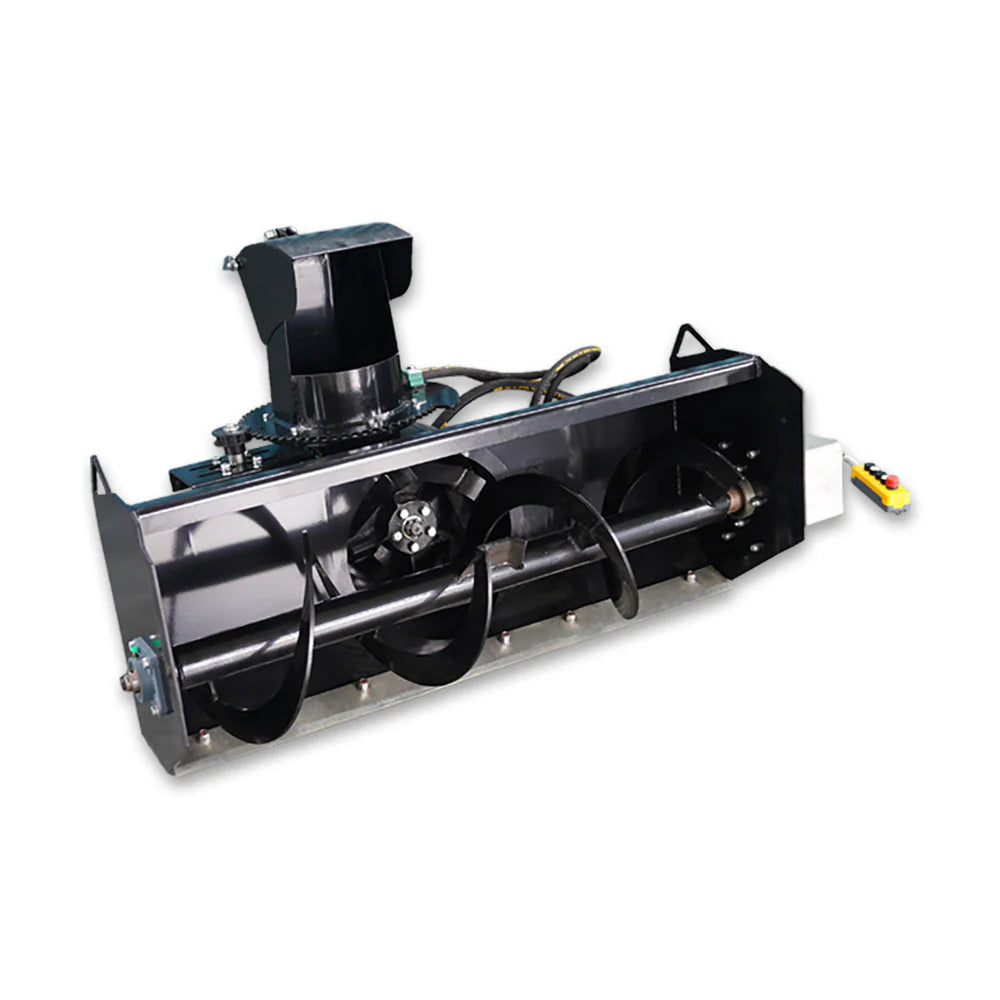 Landy Attachments Hydraulic Snow Blower | Model MS-HSB1220 | Width 48" | 8-13 GPM | For Mini Track Loaders & Skid Steers