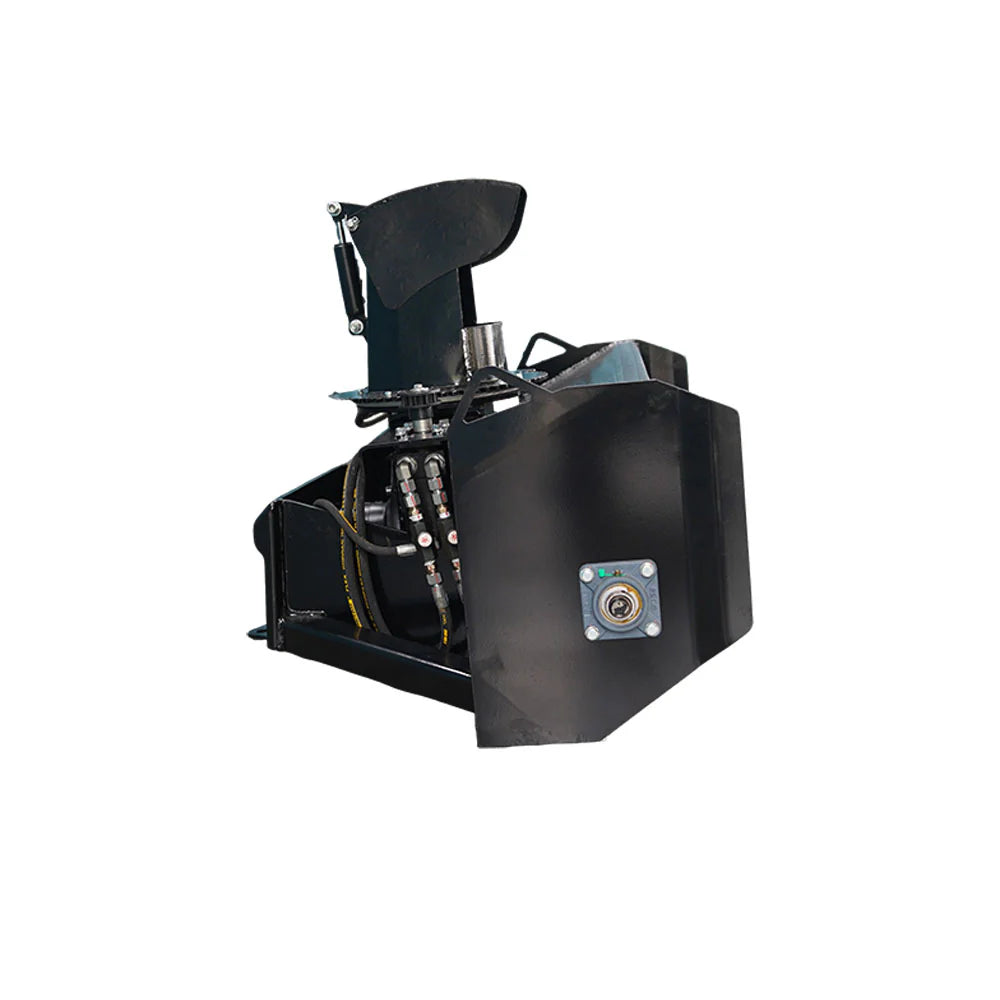 Landy Attachments Hydraulic Snow Blower | Model MS-HSB1220 | Width 48" | 8-13 GPM | For Mini Track Loaders & Skid Steers