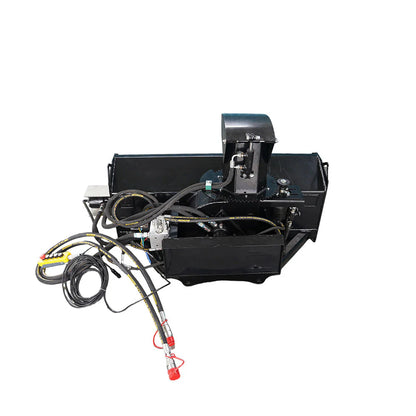Landy Attachments Hydraulic Snow Blower | Model MS-HSB1220 | Width 48" | 8-13 GPM | For Mini Track Loaders & Skid Steers