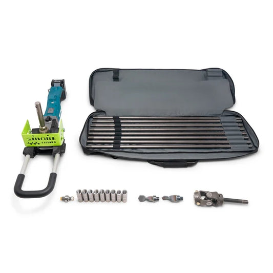 MiniTrencher SiBore Micro Boring Drill | Model SB215e | Makita 40V MAX XGT | 1" x 24' Bore | Portable Trenchless Drilling System