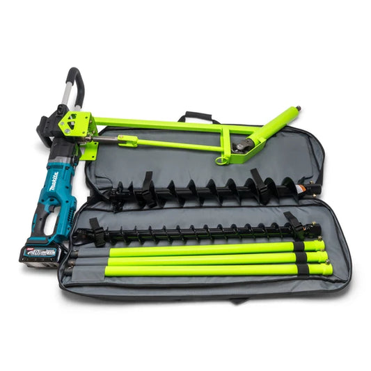 MiniTrencher SiBore Drill | Model SB216e | 40V Battery-Powered | Augers 2" & 4" | 32" Extensions