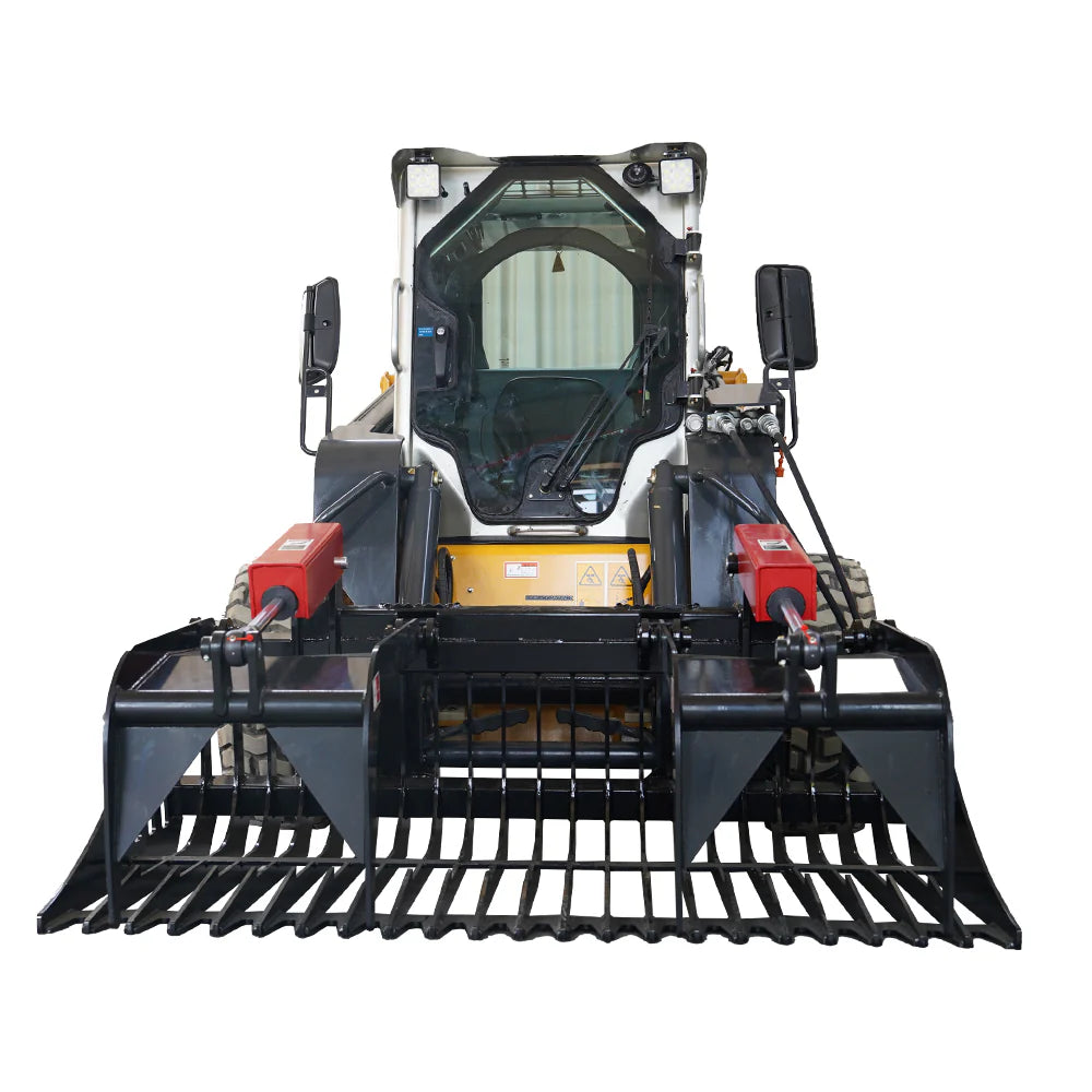 Landy Attachment Rock Grapple Bucket | Width 72" & 84" | 16 GPM | For Skid Steers