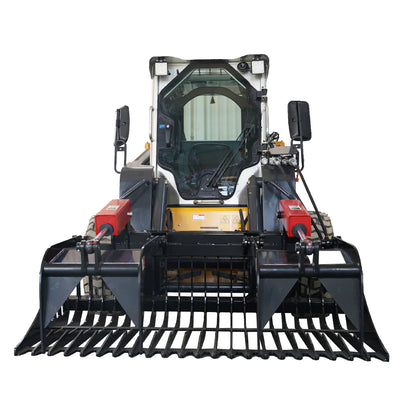 Landy Attachment Rock Grapple Bucket | Width 72" & 84" | 16 GPM | For Skid Steers