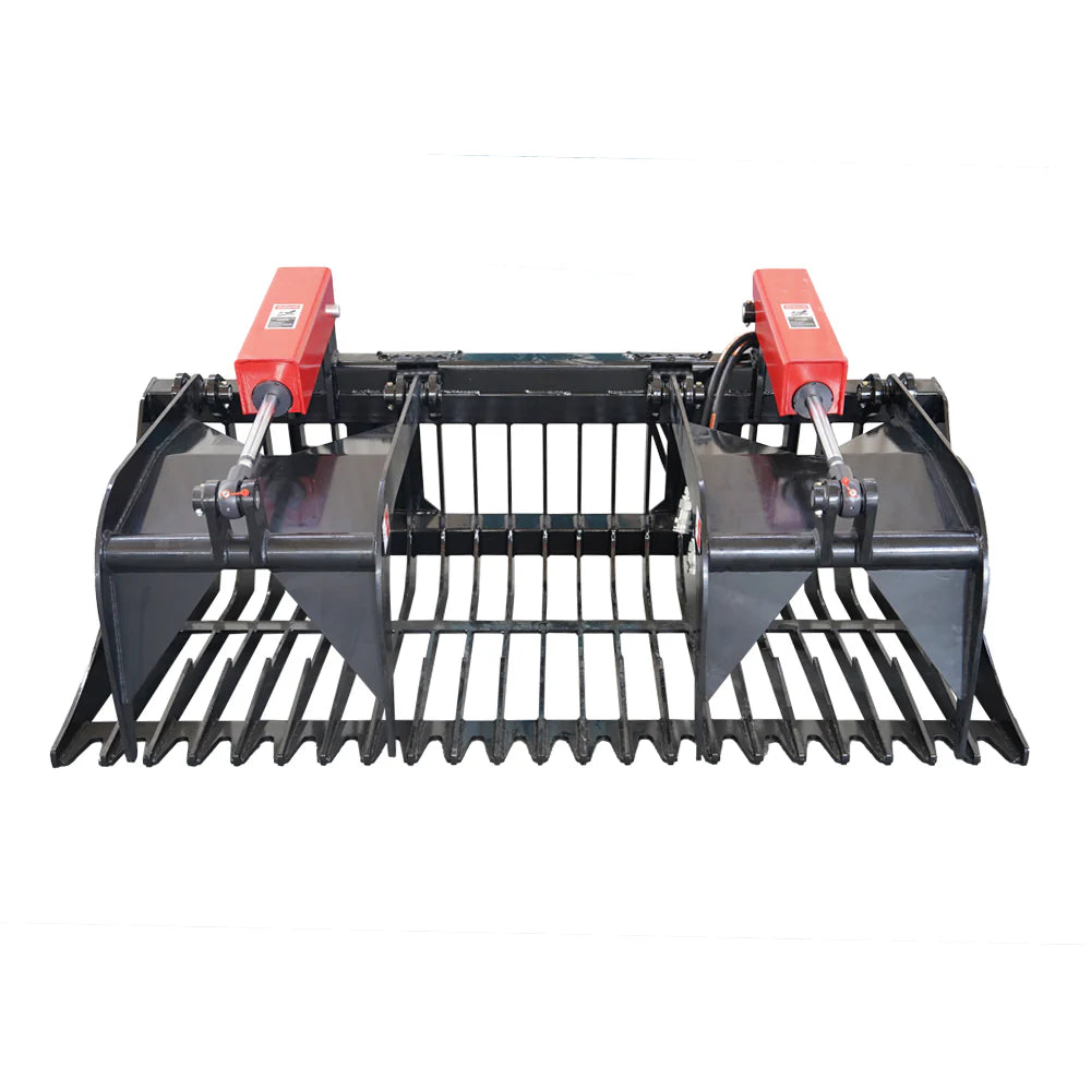 Landy Attachment Rock Grapple Bucket | Width 72" & 84" | 16 GPM | For Skid Steers