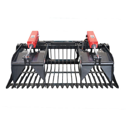 Landy Attachment Rock Grapple Bucket | Width 72" & 84" | 16 GPM | For Skid Steers