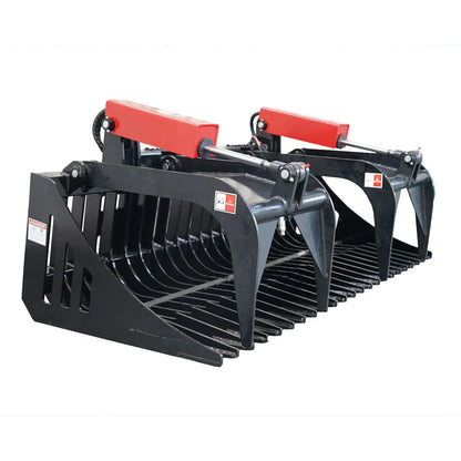 Landy Attachment Rock Grapple Bucket | Width 72" & 84" | 16 GPM | For Skid Steers