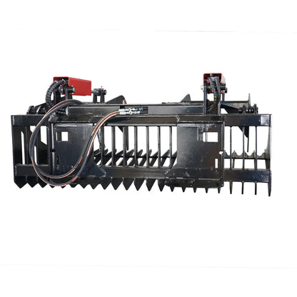 Landy Attachment Rock Grapple Bucket | Width 72" & 84" | 16 GPM | For Skid Steers