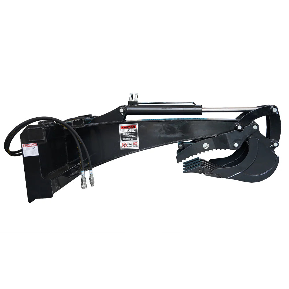 Landy Attachments Backhoe | Bucket Width 15" | 30-65 HP | 3-22 GPM | For Skid Steers, ATVs, UTVs & Tractors