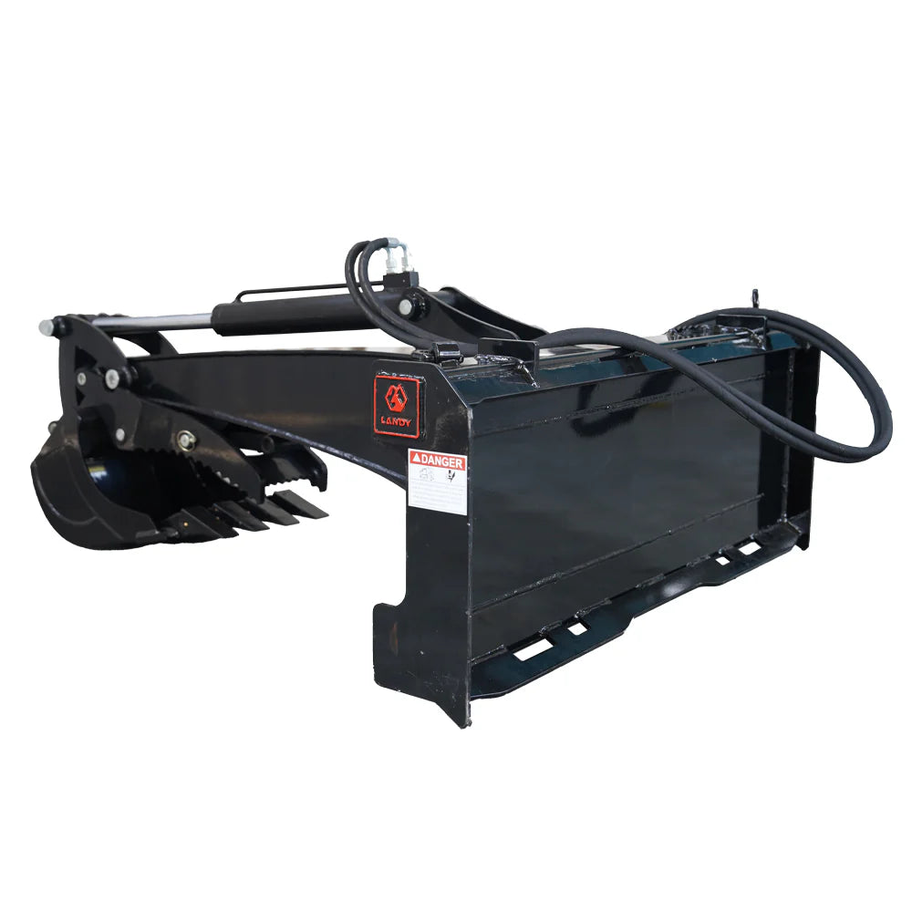 Landy Attachments Backhoe | Bucket Width 15" | 30-65 HP | 3-22 GPM | For Skid Steers, ATVs, UTVs & Tractors