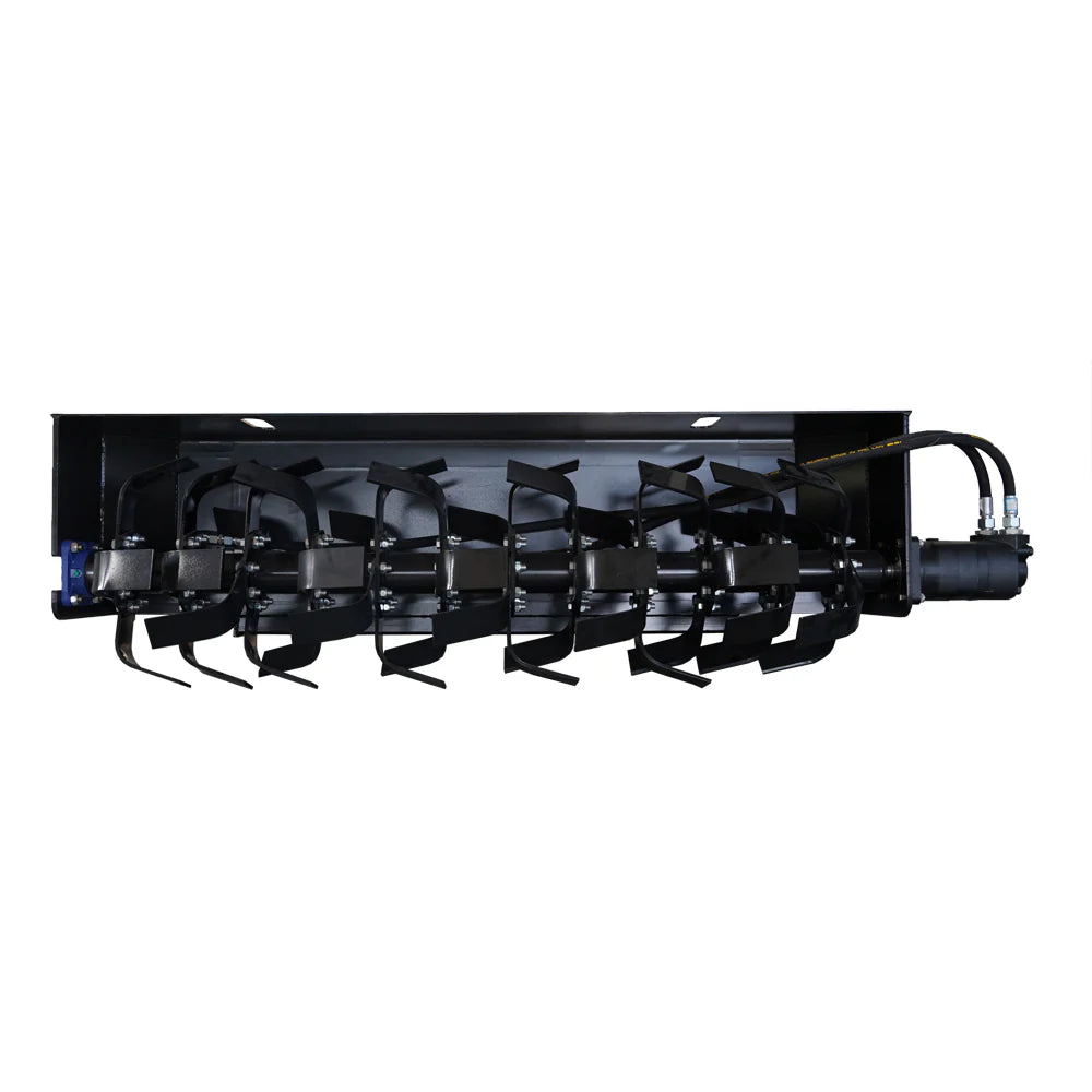 Landy Attachments Rotary Tiller | Tilling Width 72" | 20 GPM | 20-35 HP | For Skid Steers, UTVs, ATVs & Tractors