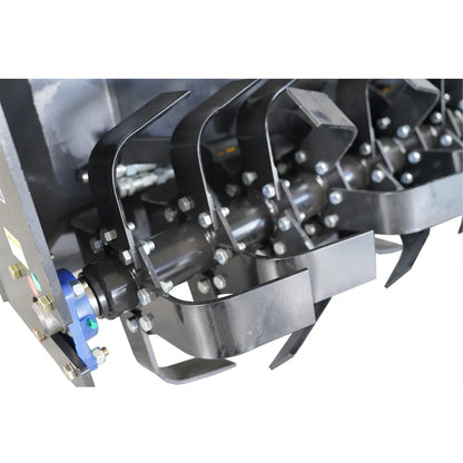 Landy Attachments Rotary Tiller | Tilling Width 72" | 20 GPM | 20-35 HP | For Skid Steers, UTVs, ATVs & Tractors