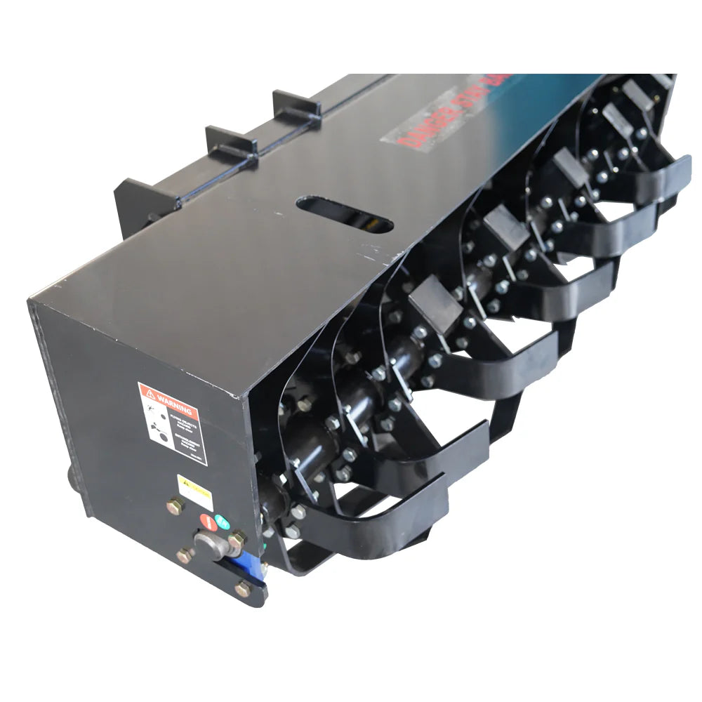 Landy Attachments Rotary Tiller | Tilling Width 72" | 20 GPM | 20-35 HP | For Skid Steers, UTVs, ATVs & Tractors