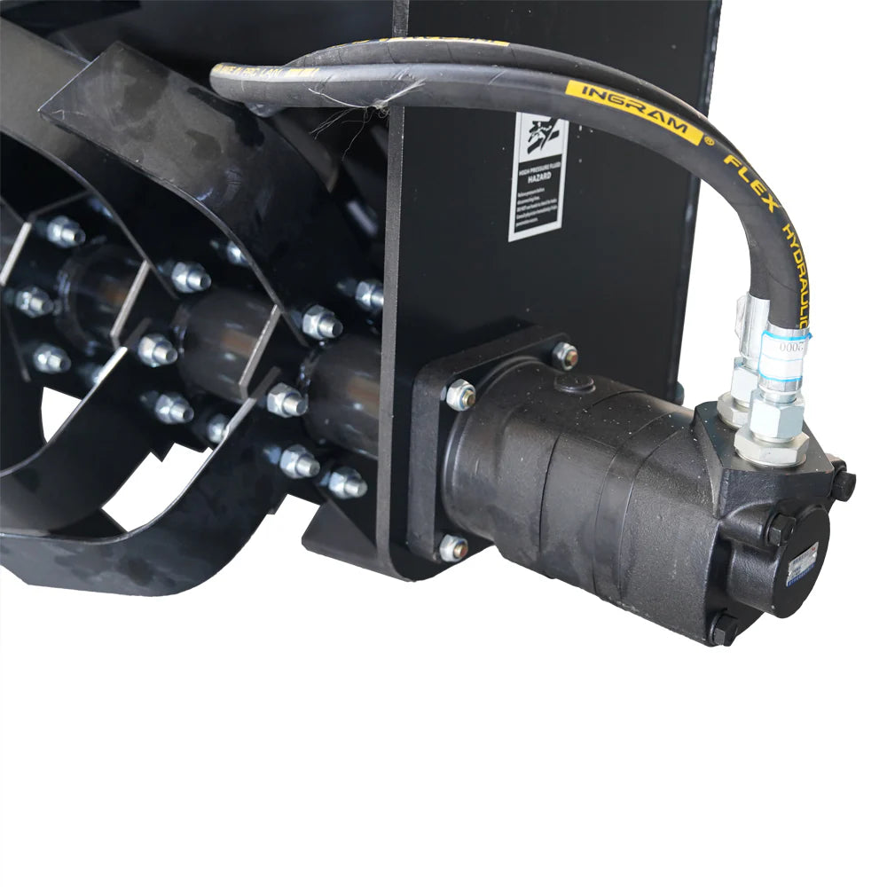Landy Attachments Rotary Tiller | Tilling Width 72" | 20 GPM | 20-35 HP | For Skid Steers, UTVs, ATVs & Tractors
