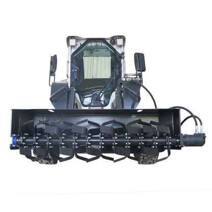 Landy Attachments Rotary Tiller | Tilling Width 72" | 20 GPM | 20-35 HP | For Skid Steers, UTVs, ATVs & Tractors