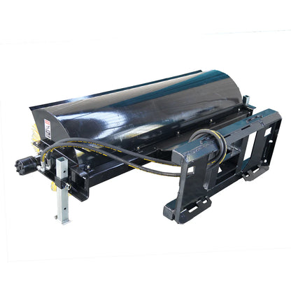 Landy Attachments Angle & Box Broom Sweeper | Sweeping Width 72" | 15 GPM | 15-20 HP | For Skid Steers, Tractors & Loaders