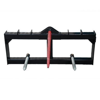 Landy Attachments Bale Spear | Model S-HS1240 | Frame Width 49" | 8-30+ GPM | 20-35 HP | For Skid Steers & Tractors