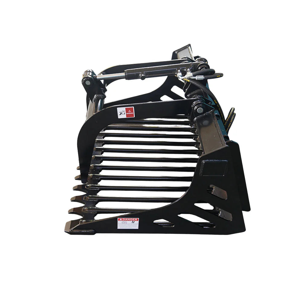Landy Attachments Skeleton Rock Grapple Bucket | Model S-RRGB1120 | Width 44" | 16 GPM | For Skid Steers & Loaders