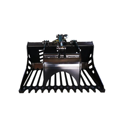 Landy Attachments Skeleton Rock Grapple Bucket | Model S-RRGB1120 | Width 44" | 16 GPM | For Skid Steers & Loaders