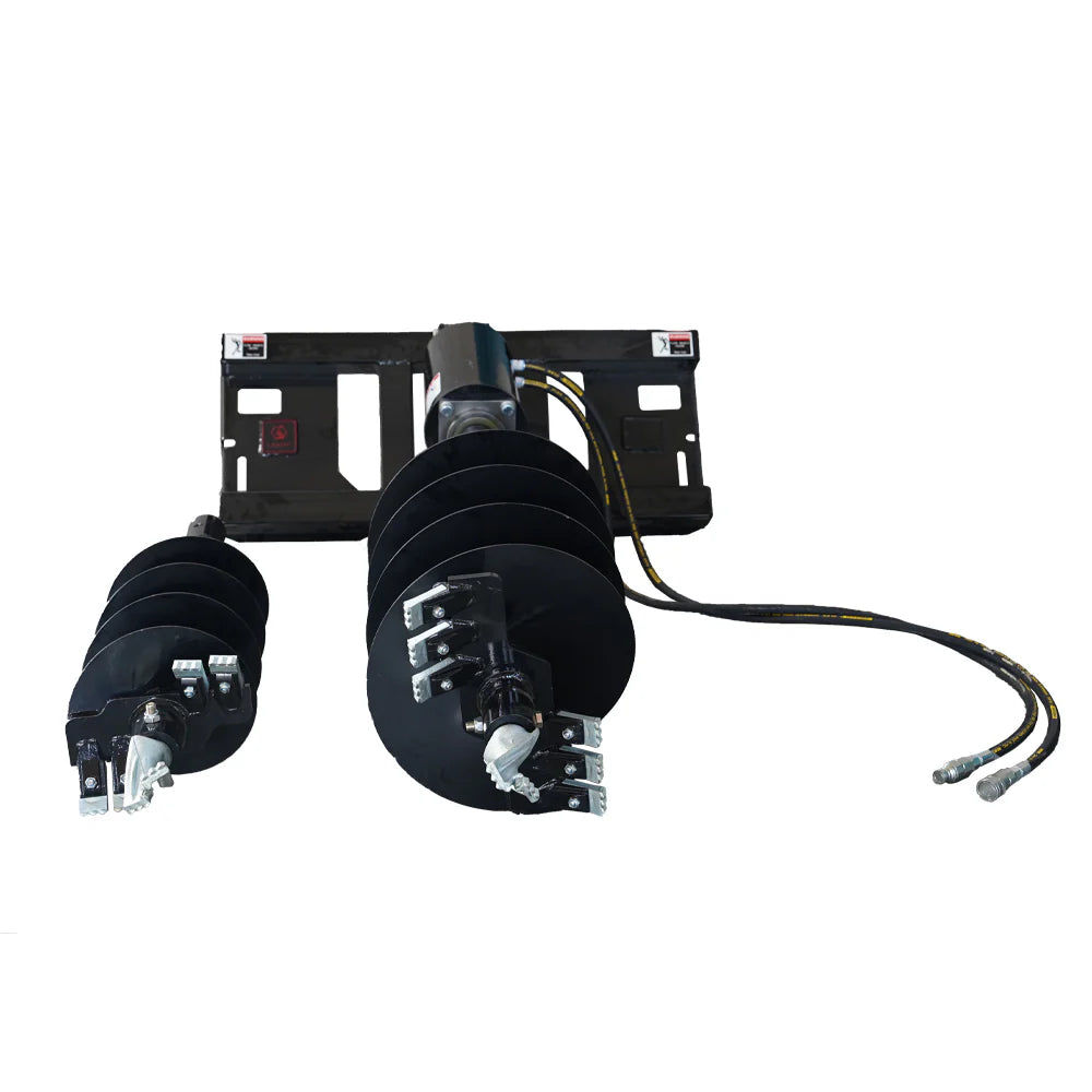 Landy Attachments Post Hole Auger Drive | Auger Diameters 12” & 18” | 11-20 GPM | 15-20 HP | For Skid Steers, ATVs, UTVs & Tractors