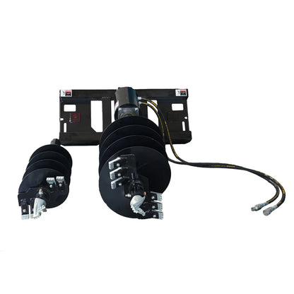 Landy Attachments Post Hole Auger Drive | Auger Diameters 12” & 18” | 11-20 GPM | 15-20 HP | For Skid Steers, ATVs, UTVs & Tractors