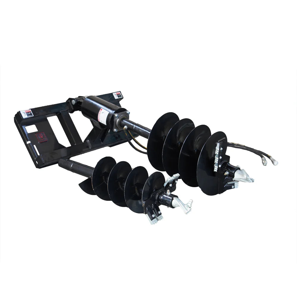 Landy Attachments Post Hole Auger Drive | Auger Diameters 12” & 18” | 11-20 GPM | 15-20 HP | For Skid Steers, ATVs, UTVs & Tractors