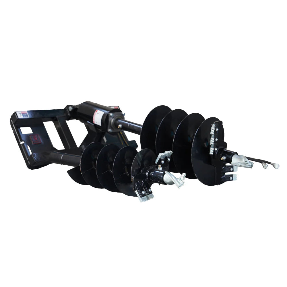 Landy Attachments Post Hole Auger Drive | Auger Diameters 12” & 18” | 11-20 GPM | 15-20 HP | For Skid Steers, ATVs, UTVs & Tractors