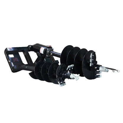 Landy Attachments Post Hole Auger Drive | Auger Diameters 12” & 18” | 11-20 GPM | 15-20 HP | For Skid Steers, ATVs, UTVs & Tractors