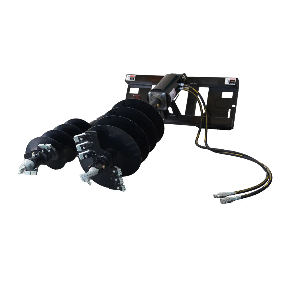 Landy Attachments Post Hole Auger Drive | Auger Diameters 12” & 18” | 11-20 GPM | 15-20 HP | For Skid Steers, ATVs, UTVs & Tractors